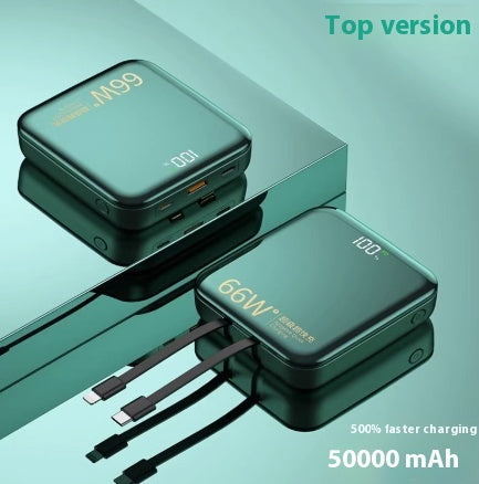Charge grande capacité Super rapide avec câble Power Bank