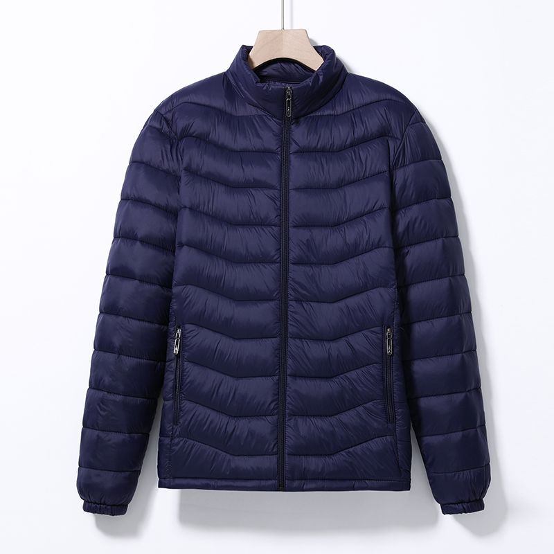 Veste casual en coton pour homme avec un collier
