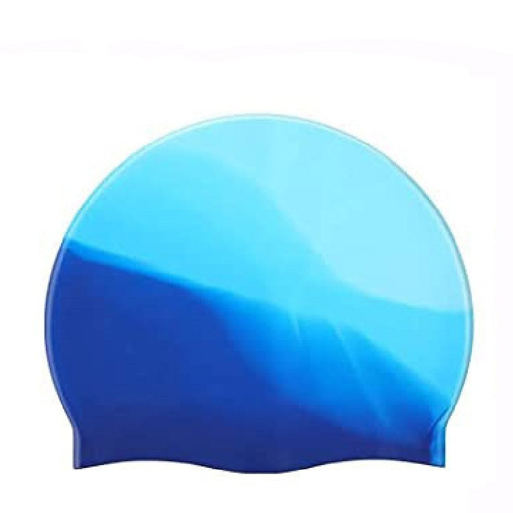 Silicone Cap de natation Gradient Blocage de couleur Imperméable Impression