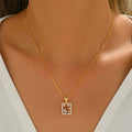 S925 Argent Sterling Rectangle géométrique Collier en mousse 45cm Coupe mixte D Couleur VVS1 G