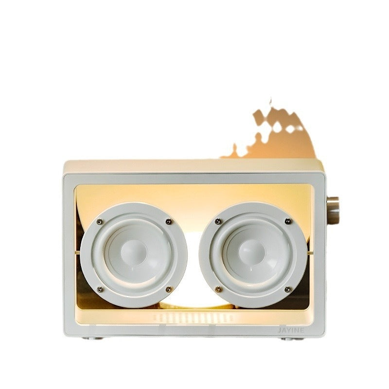 Haut-parleur Bluetooth haute fidélité audio transparent rétro