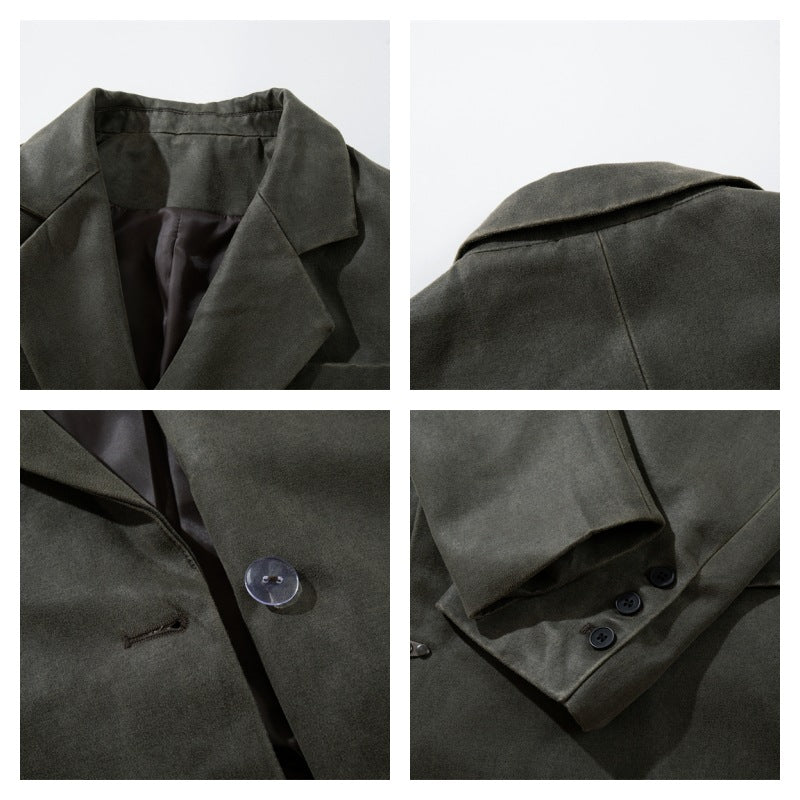 Blazer de style vintage avec fermeture avant Diagonal et fermoir métallique