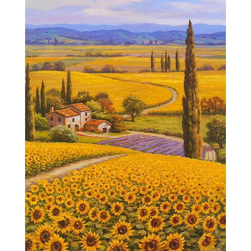 Peinture à l'huile peinte à la main sur toile pour décoration murale à la maison