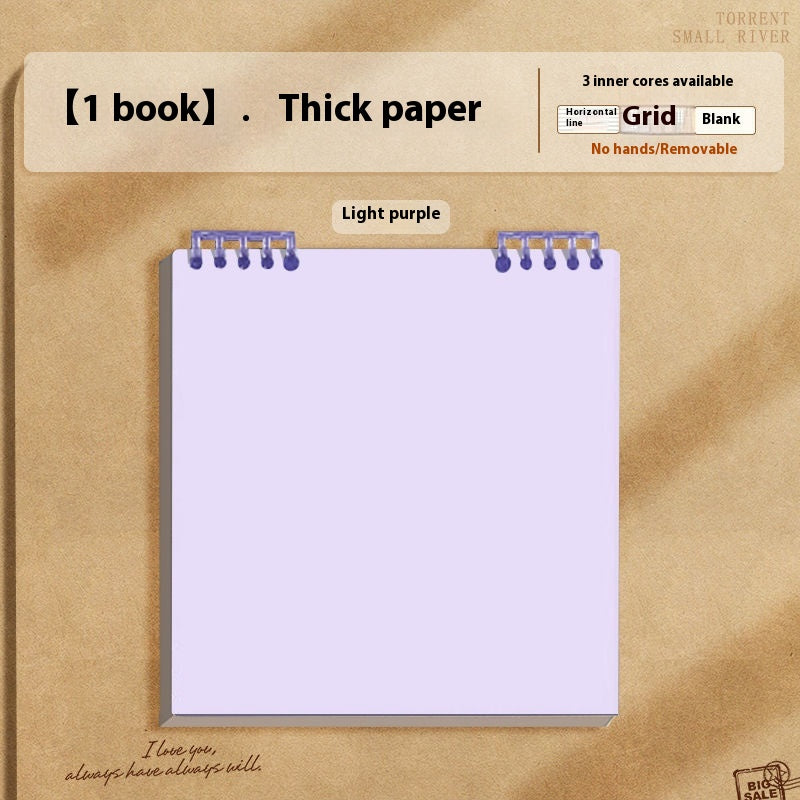 Simple Flip Up Chip Notebook amovible
