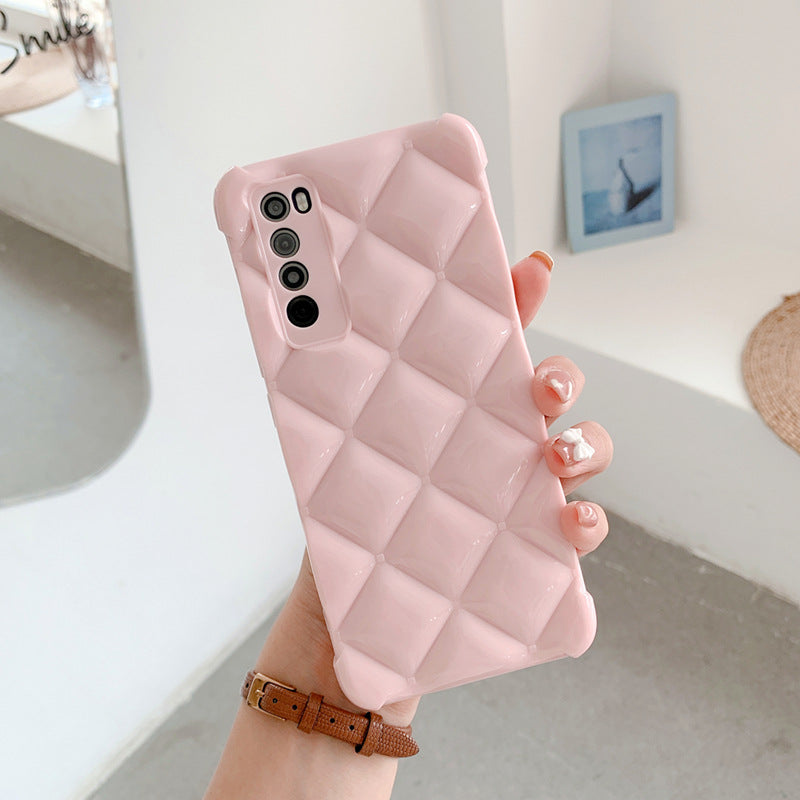 Boîtier de téléphone cellulaire diamant de silicone