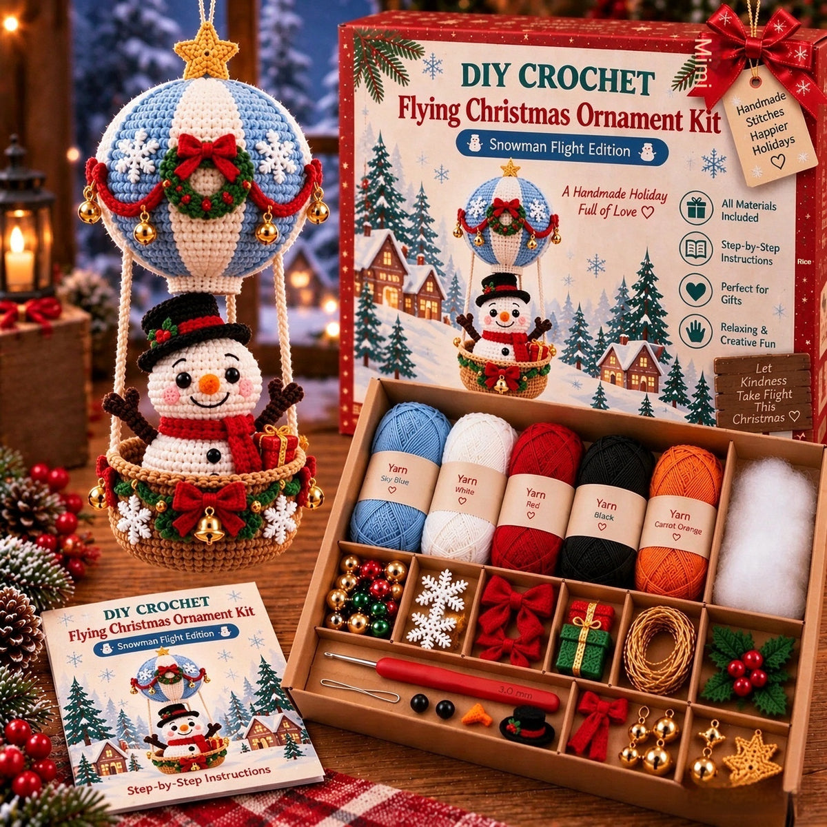 European and American Flying Christmas bricolage Crochet Kit
