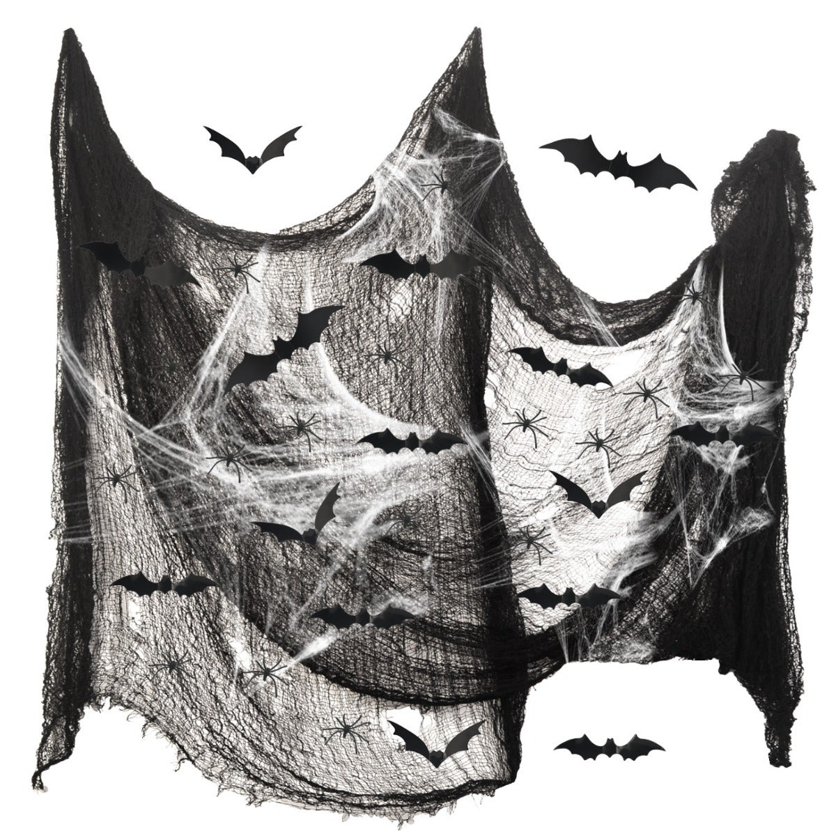 Bricolage Halloween Scary Cloth Décorations d'Halloween Tissu décoratif noir pour partie d'Halloween