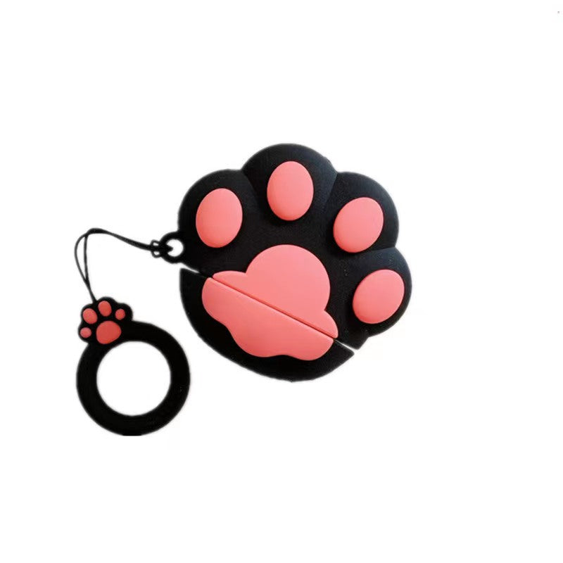 Casque de protection en silicone Paw de chat Mignon