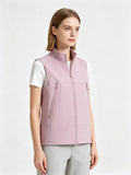 Couple Stand Collar Outdoor Vest Thin Fleece Lined Warm Sleeveless Waistcoat Wind Resistan