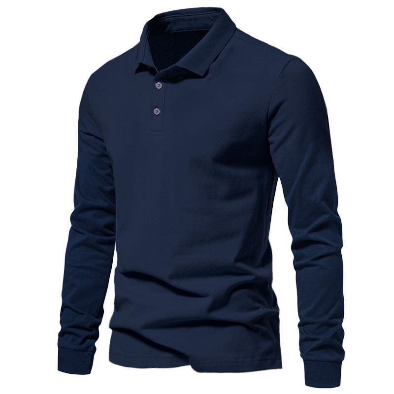 Men's Polo Shirt Business Casual Solid-Color Top