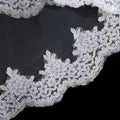 Retro Française Double couche Veil Mariée