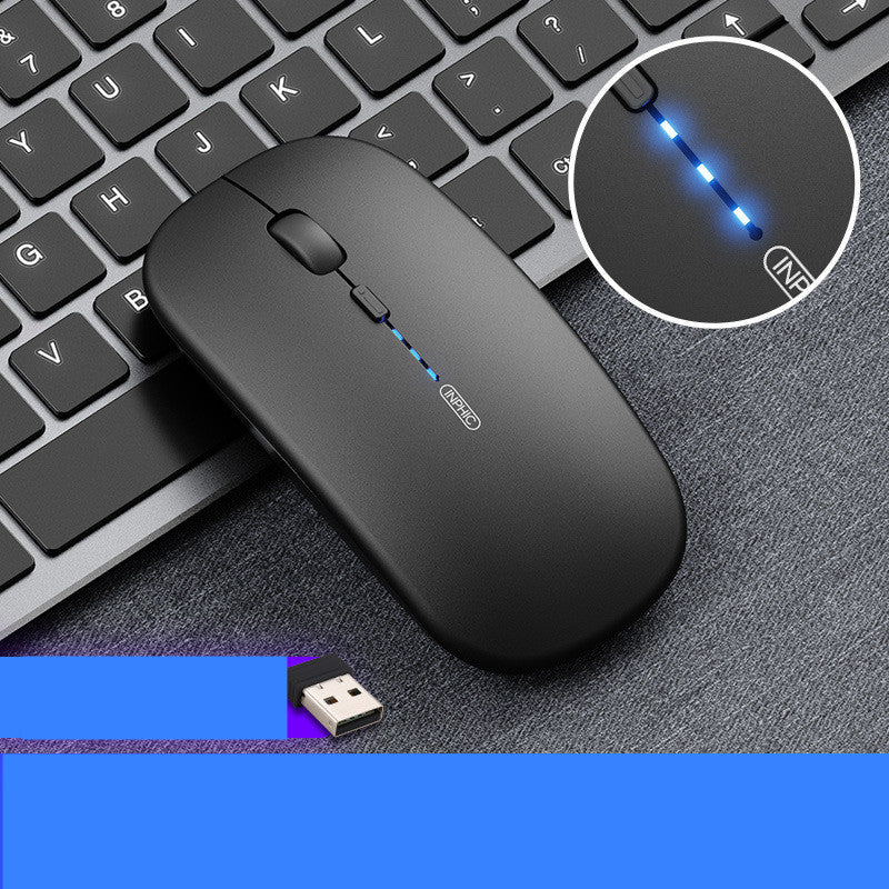 Mouse sans fil de charge de bureau silencieux