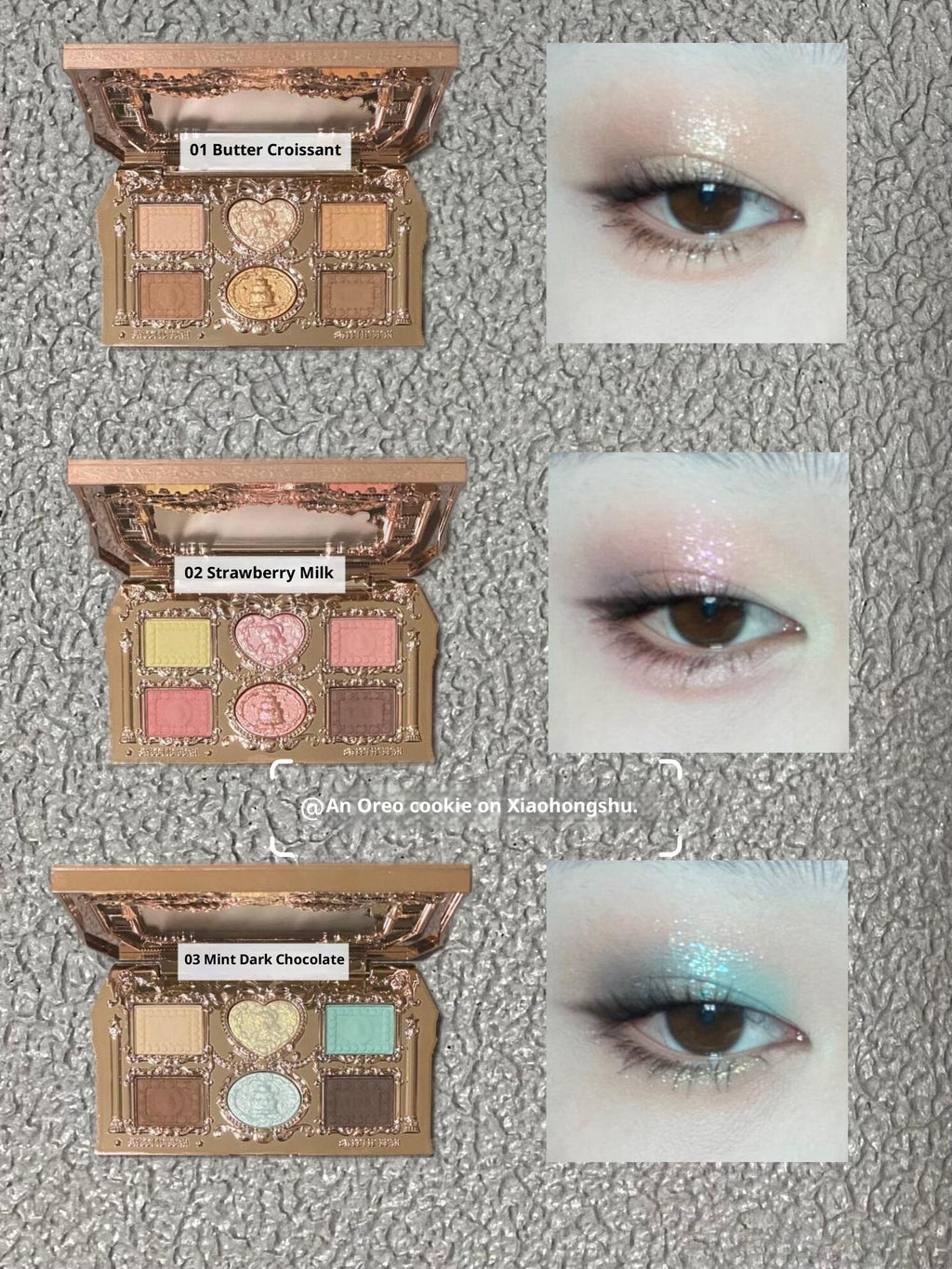 Sweetheart Bear Eyeshadow Palette Matte Shimmer Facile à utiliser