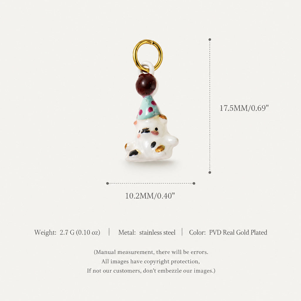 Puppy d'animaux série Zircon pendentif