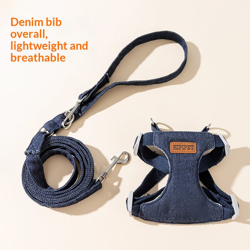 PrintempsÉté Respirant Denim Pet laisse