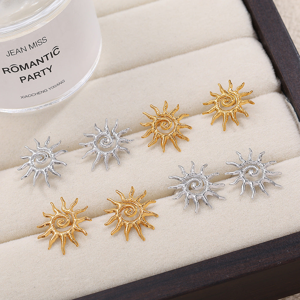 Boucles d'oreilles miniatures en acier inoxydable