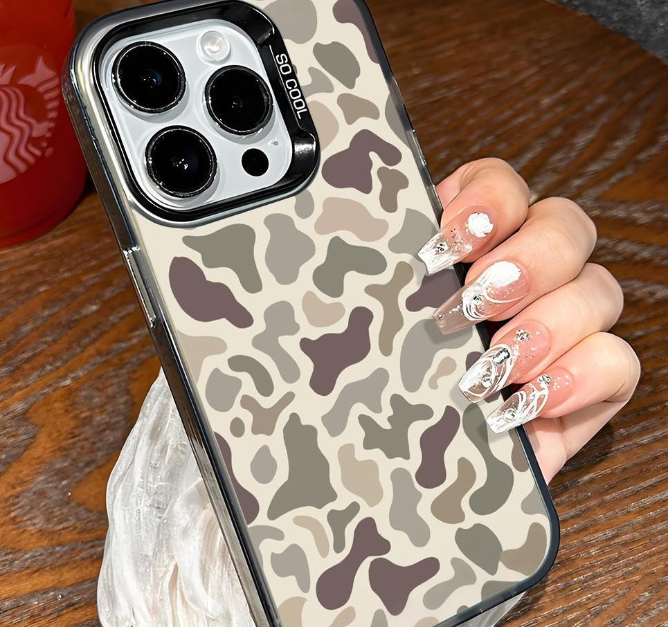 Vintage Leopard Imprimé Creative Frost Mobile Phone Protection Case