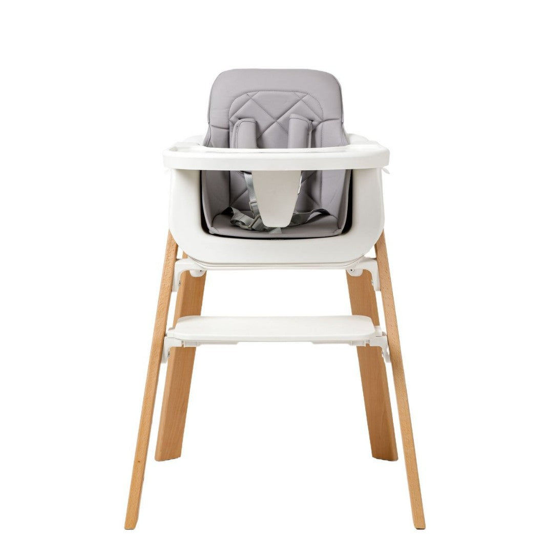 Chaise pour bébé réglable en bois massif