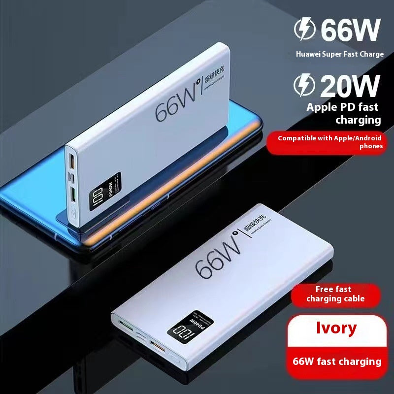 3C Certifié Grande Capacité 50000 MA 66W Super Fast Charge 20000 Mah10000 Power Bank