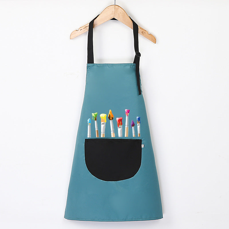 Peinture fille imperméable cuisine enfants Tablier
