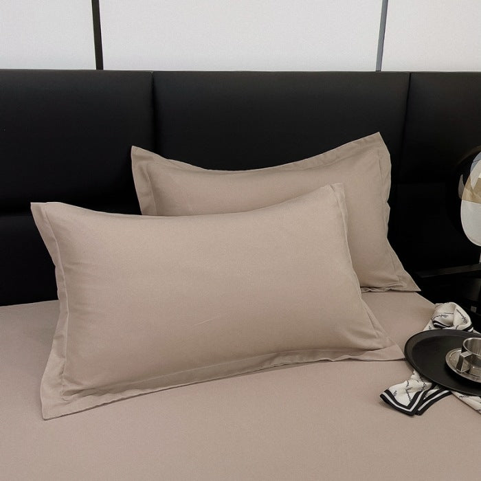Coussin lavable en coton Aloe de couleur solide Et respirant