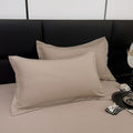 Coussin lavable en coton Aloe de couleur solide Et respirant
