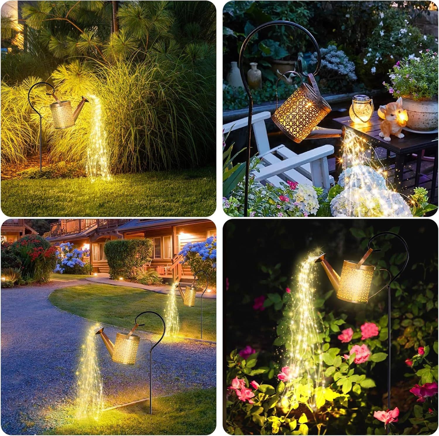 L'arrosage solaire extérieur peut avec lumières Jardin Décor Grandes lanternes solaires suspendu W