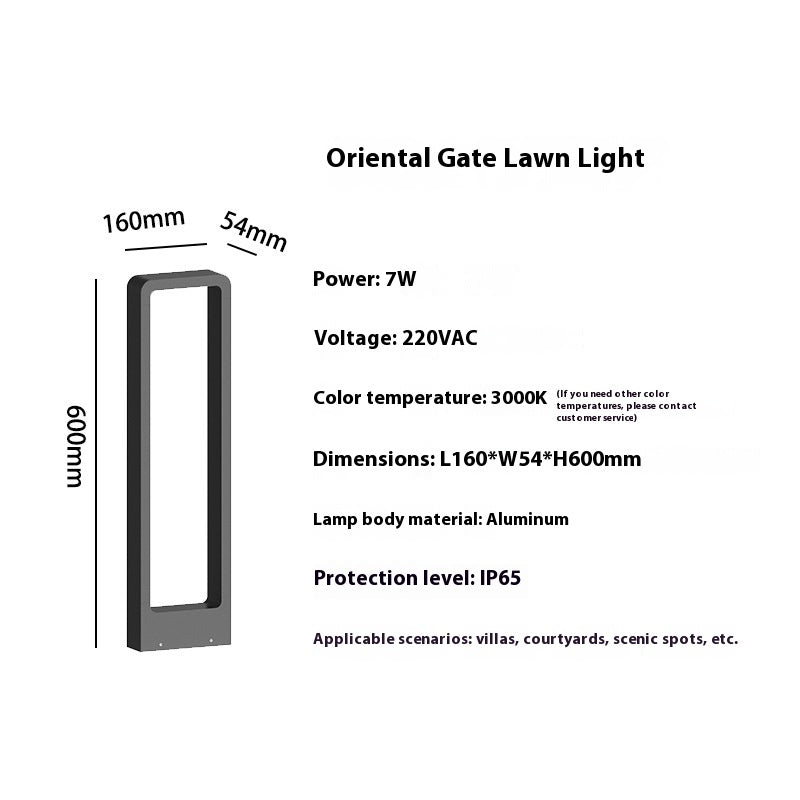 Lampe extérieure de pelouse à LED étanche
