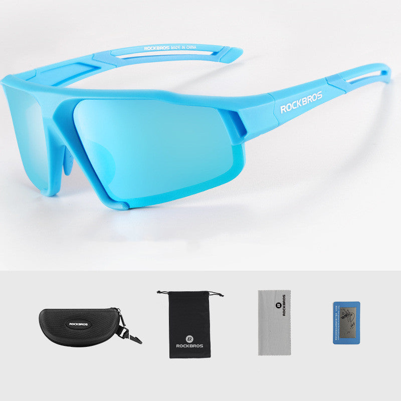 Verres à vélo Couleur polarisé Changement de sable coupe-vent