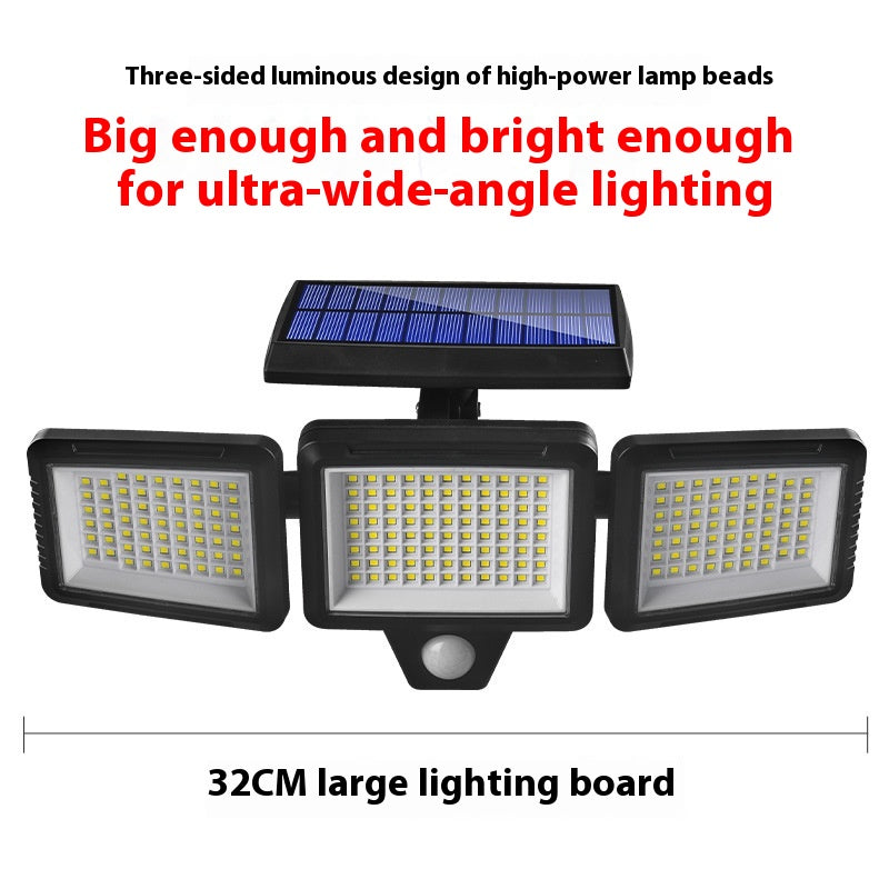 Induction intelligente de la lampe murale solaire extérieure