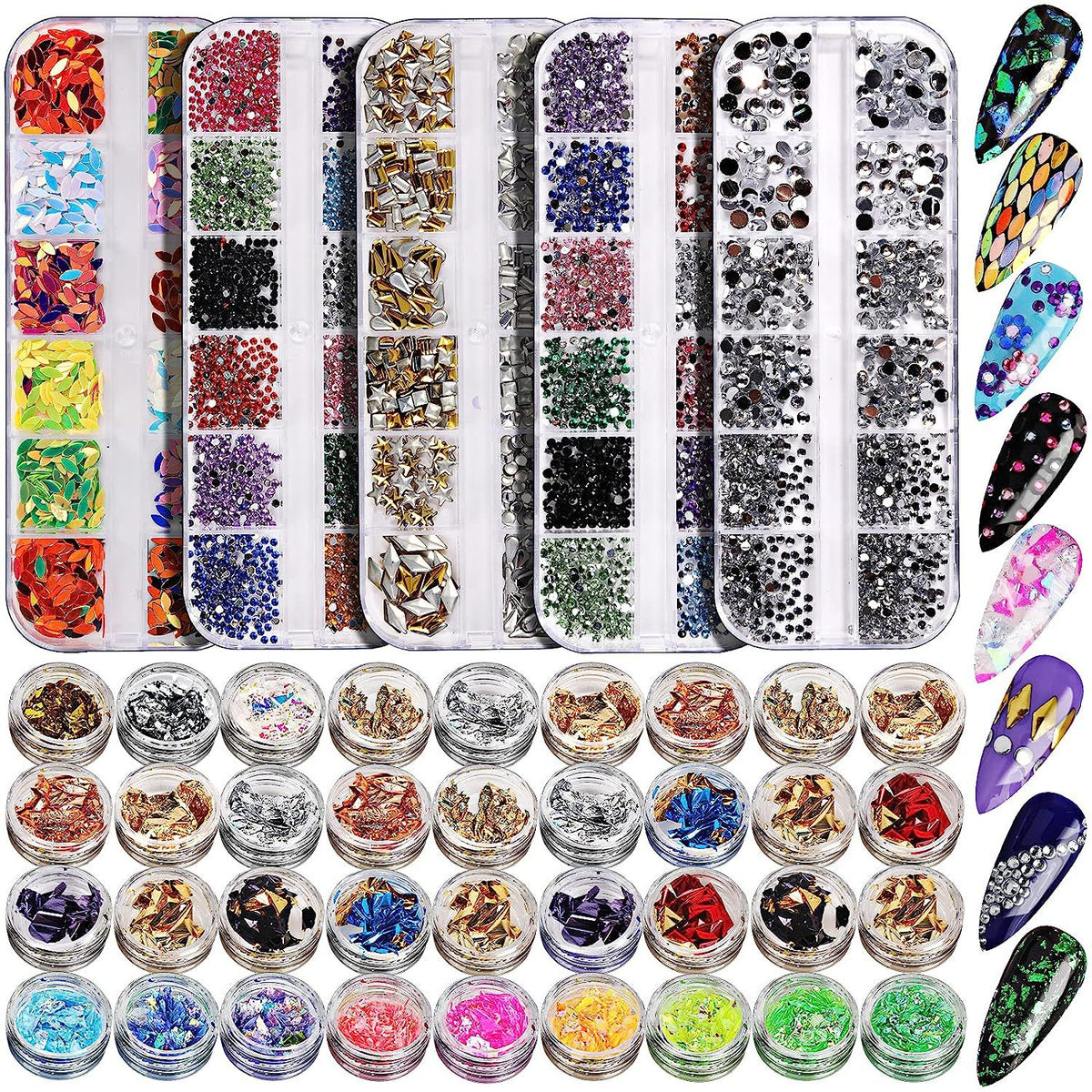 Sticker diamanté Iridescent Transparent AB