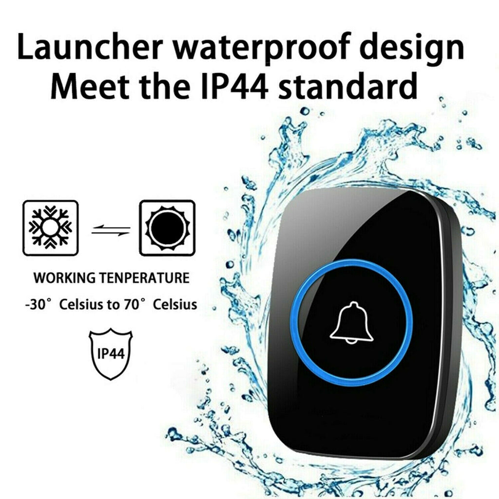 Kit de cloches de porte étanches sans fil sans fil sans fil
