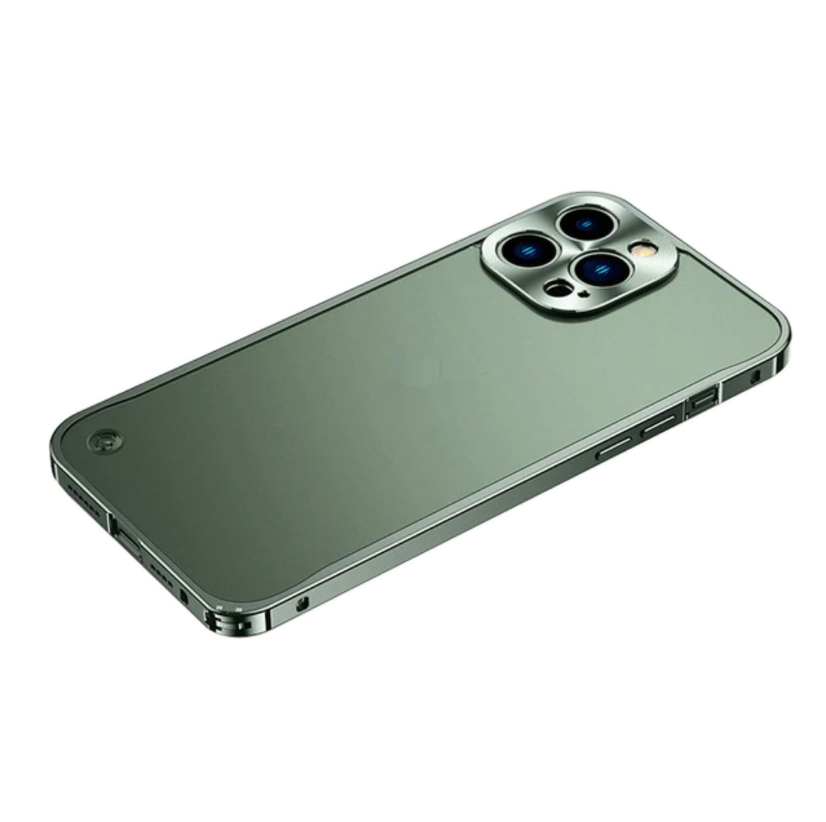 Boîtier de téléphone translucide avec cadre en aluminium