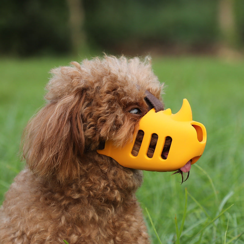 Muselière pour animaux de compagnie en silicone Anti-bite Moyen et gros chiens Produits pour animaux de compagnie