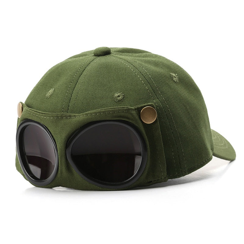 Chapeau Pilote Lunettes personnalisées Casquette Peak Lunettes de soleil masculines Pare-soleil Printemps et été All-m