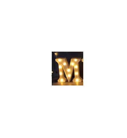 Lumineux LED Letter Number Night Light Anglais Alphabet Number Batterie Lampe Romantique Weddi