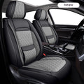 Coussin de siège de voiture respirant en cuir Couverture universelle de siège toute-saison