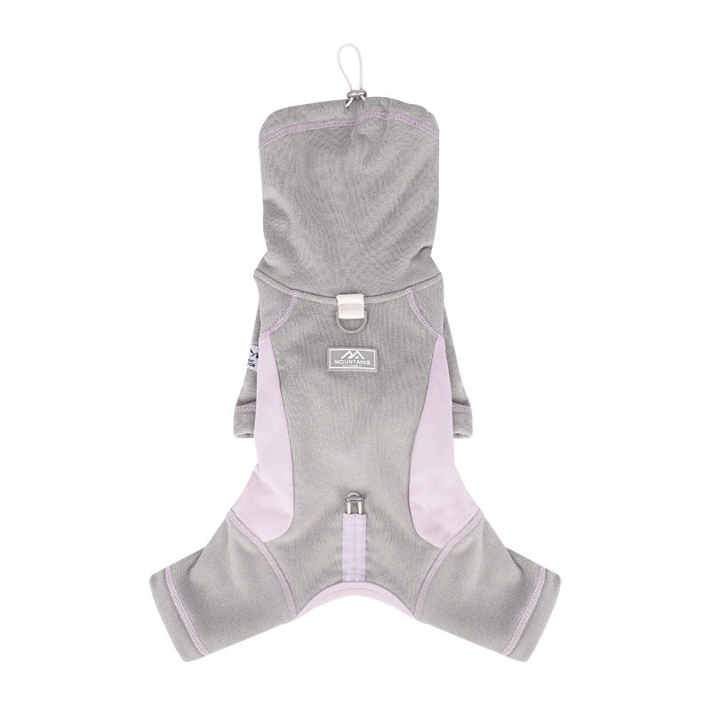 Vêtements de chien AutomneHiver épaississement chaud Apparel simple Sporty Style Four-Leg Base Layer