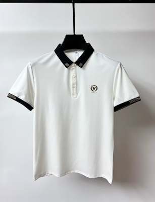 Lapel T-shirt manches courtes Polo polyvalent Hommes