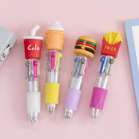 Cute Cartoon Cute Object Four-color Press Ballpoint Pen