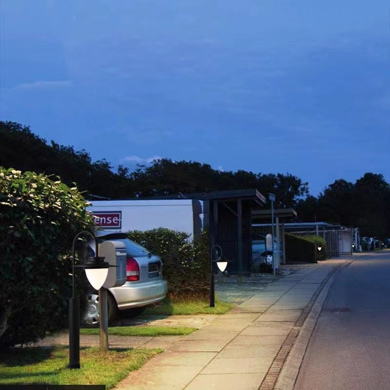 Lampe extérieure étanche de jardin léger en forme de cœur