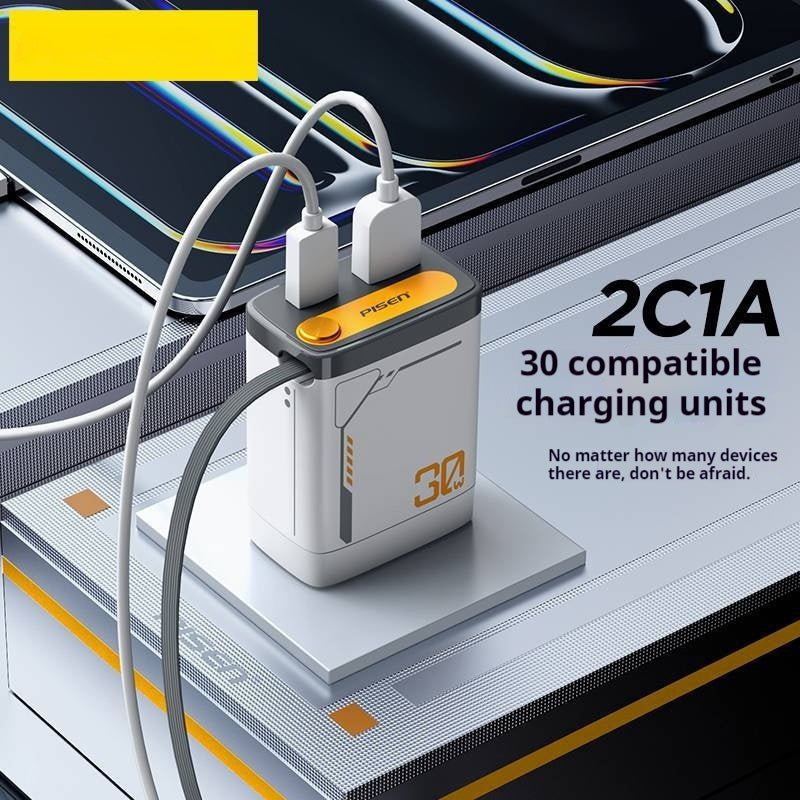 Chargeur Nitride Gallium avec câble intégré