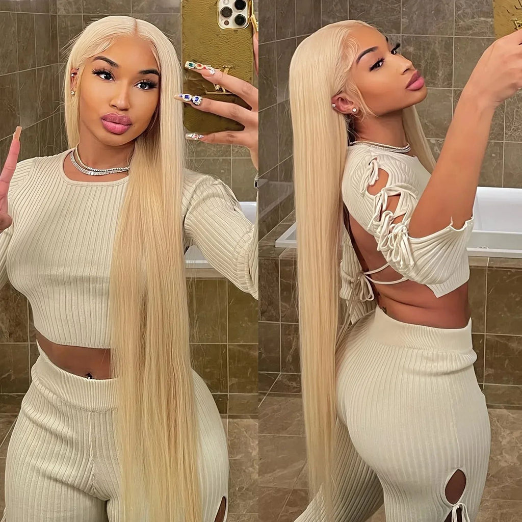 Lace wig with human hair