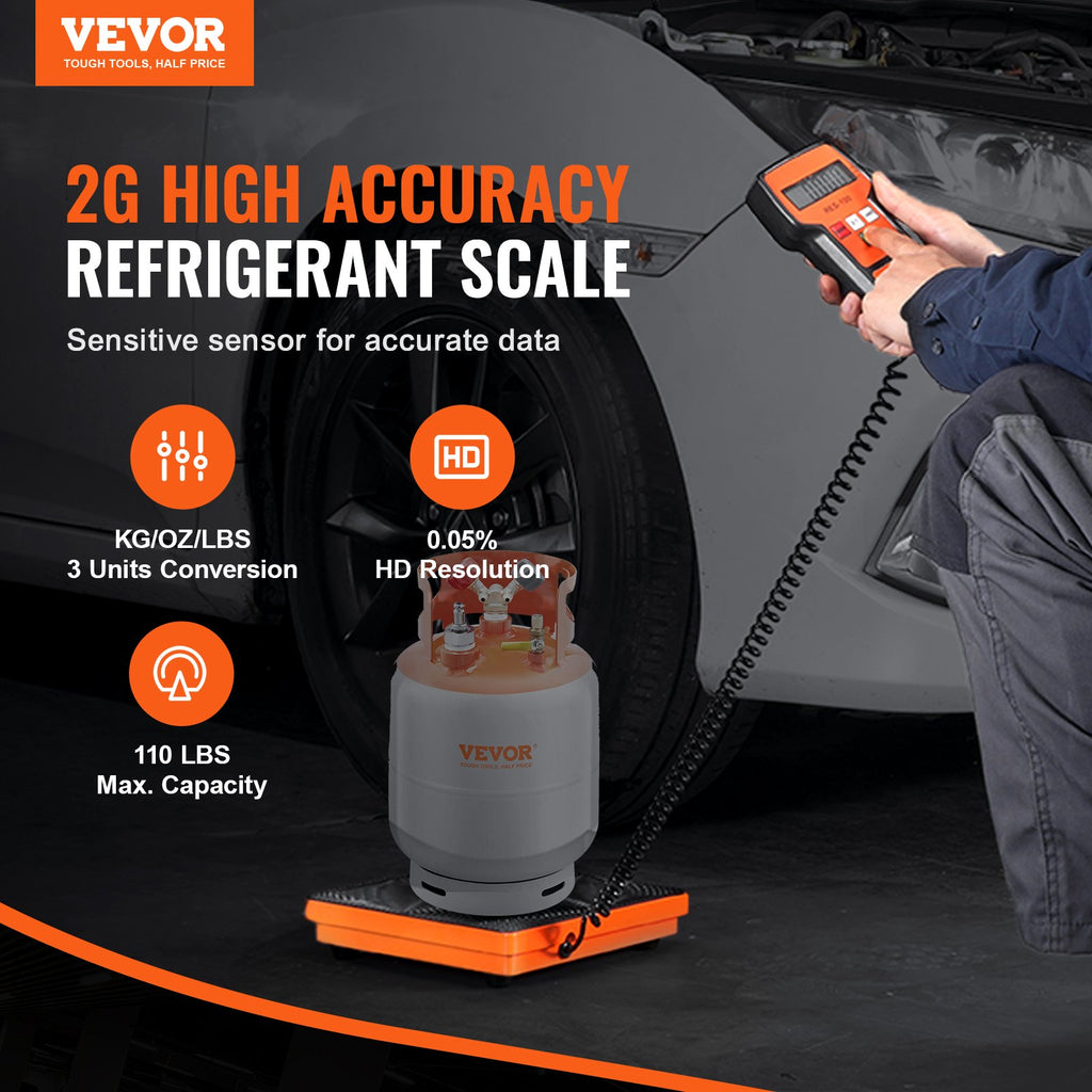 Échelle de réfrigérant VEVOR 110 LBS HAVC Recharge Freon Echelle