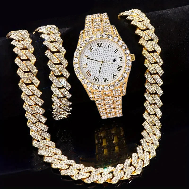 Hip-hop bracelet et collier