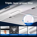 30 En sous-armoire Hotte de cuisine en acier inoxydable 250 CFM