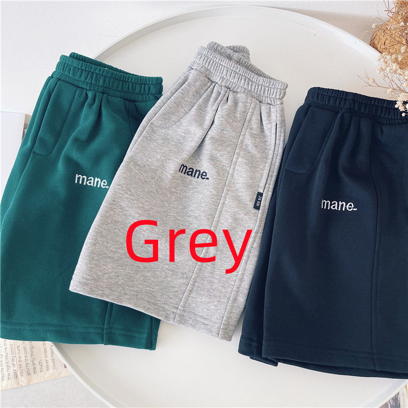Été Coton Garçons Casual Ceinture élastique Short