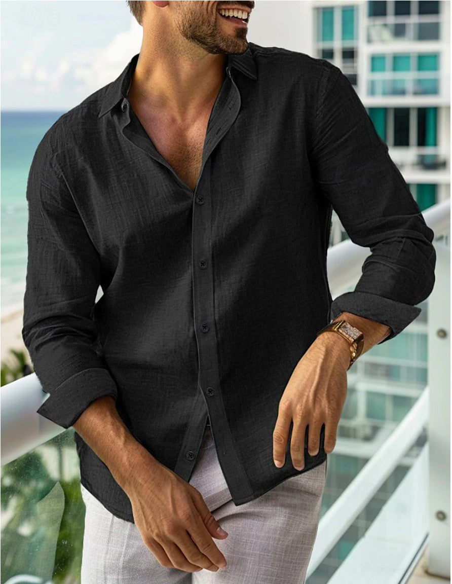 Chemise à manches longues pour hommes