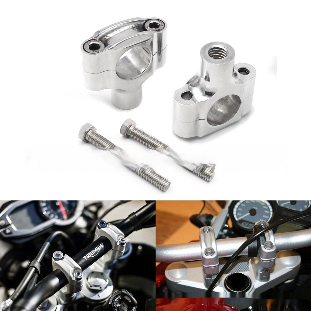 Modification moto Diamètre universel 1 poignée argent