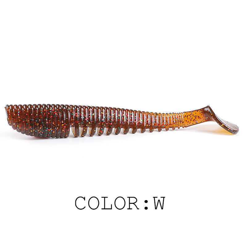 Lure d'eau douce Soft Bait T Tail Crochet de plomb